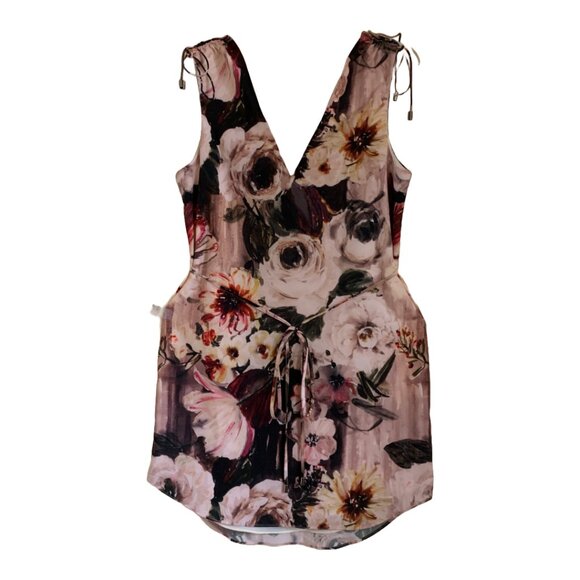 NWT HAUTE HIPPIE Womens' Follow Me Pink Floral Sleeveless Mini Shift Dress Sz S - Picture 5 of 9